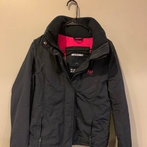 Abercrombie & Fitch navy heavy jacket size M